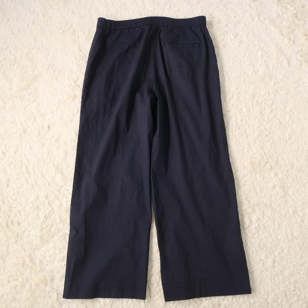 セオリー ECO CRUNCH セットアップ ノーカラージャケット パンツ 紺