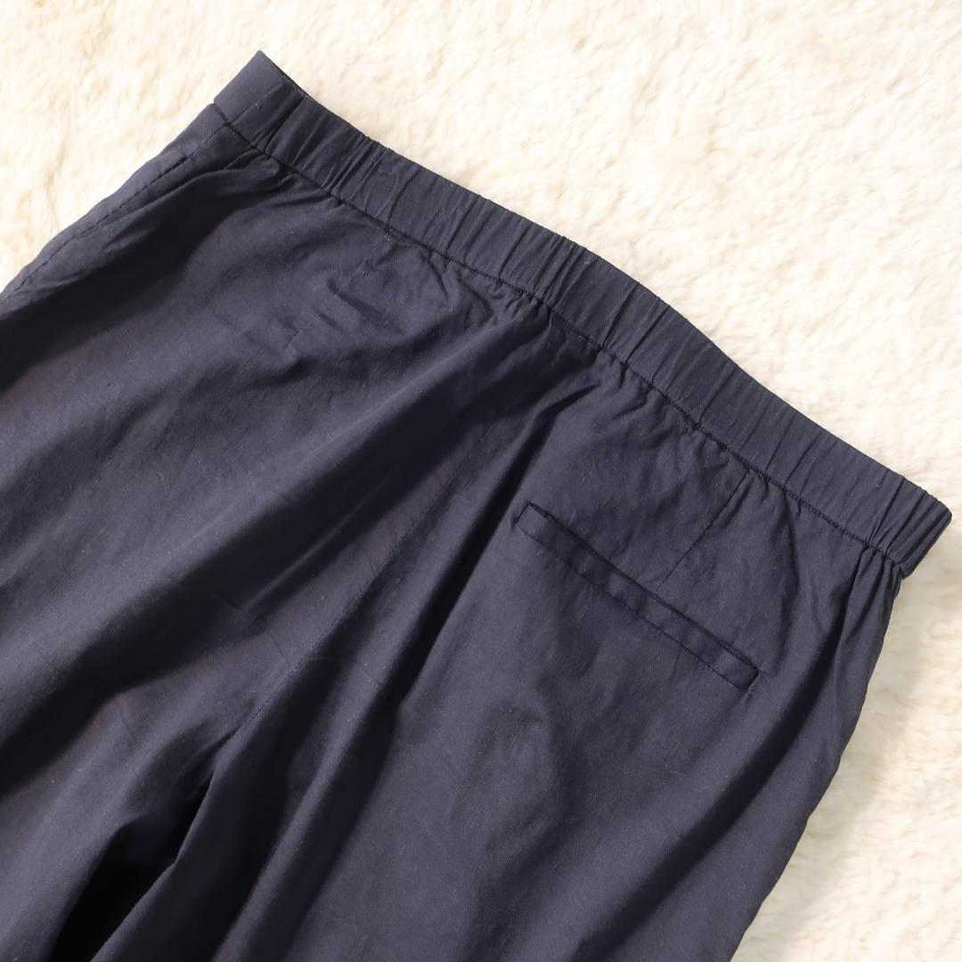 セオリー ECO CRUNCH セットアップ ノーカラージャケット パンツ 紺