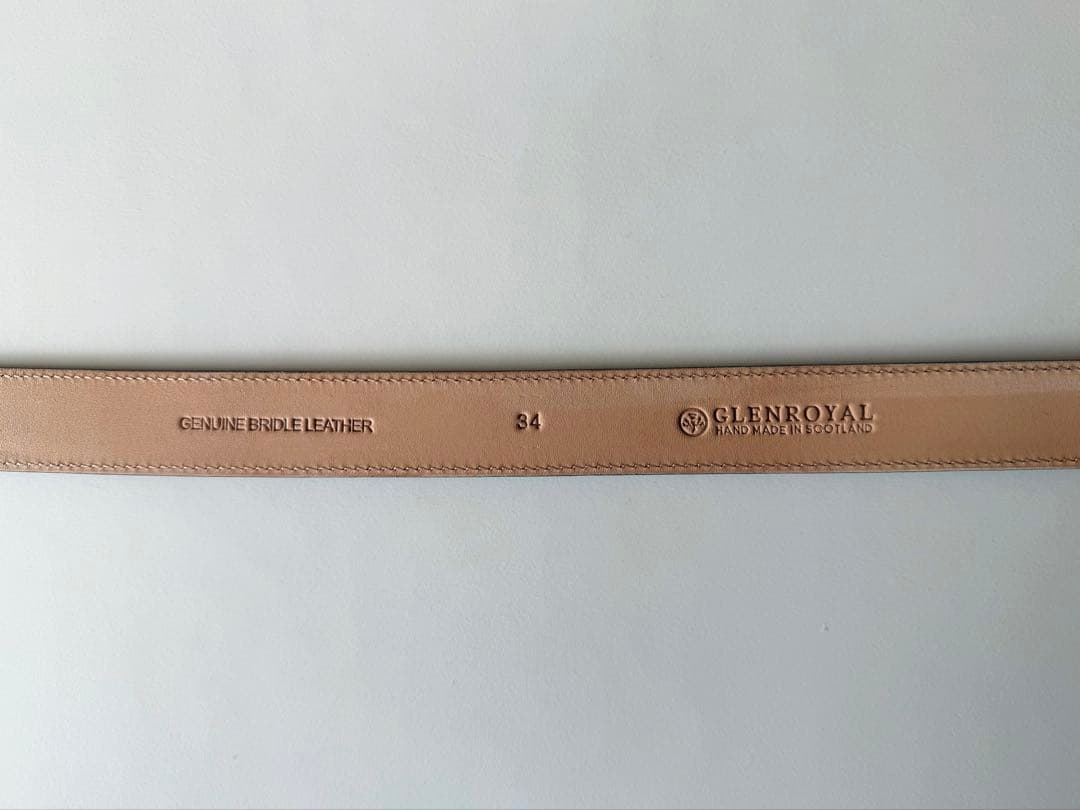 小物 GLEN/BRIDLE LEATHER DRESS BELT