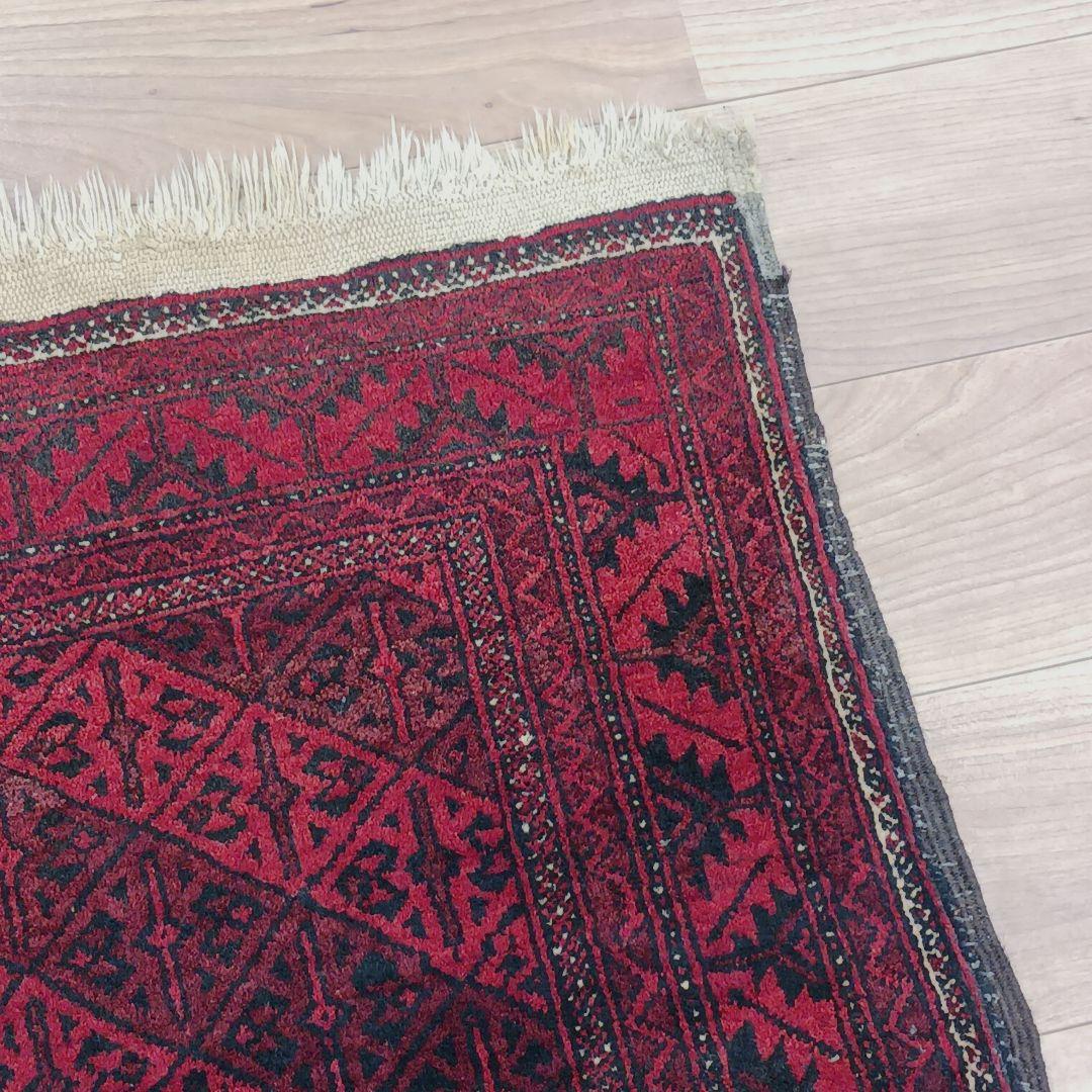 専用 R378 ペルシャ絨毯 トライバルラグ ウール 手織り 186×96㎝