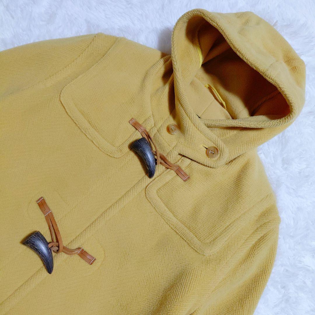 オールドイングランド　ダッフルコート　ヘリンボーン　英国製　イエロー