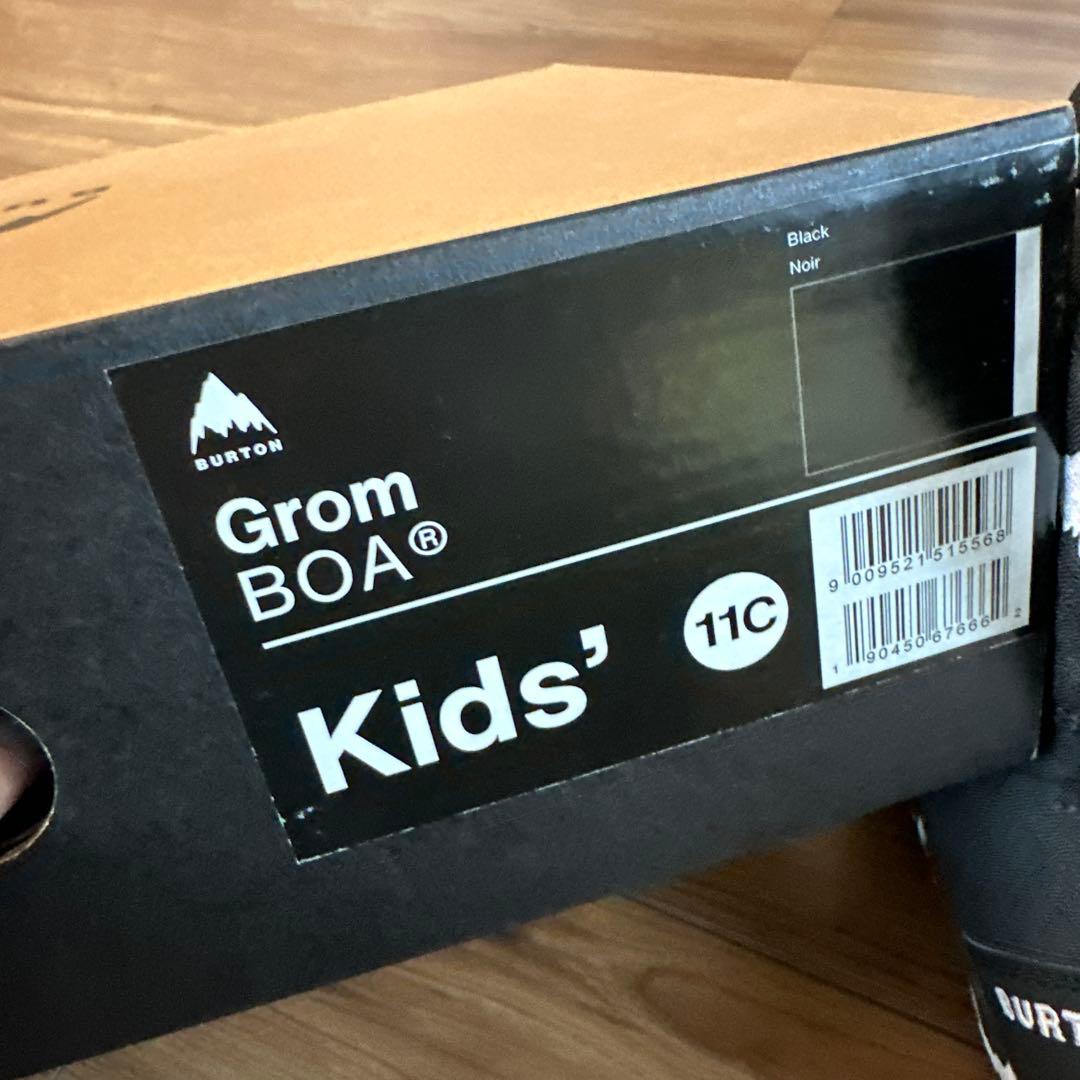 美品 バートン BURTON 17.5 GROM BOA グロム ブーツ キッズ