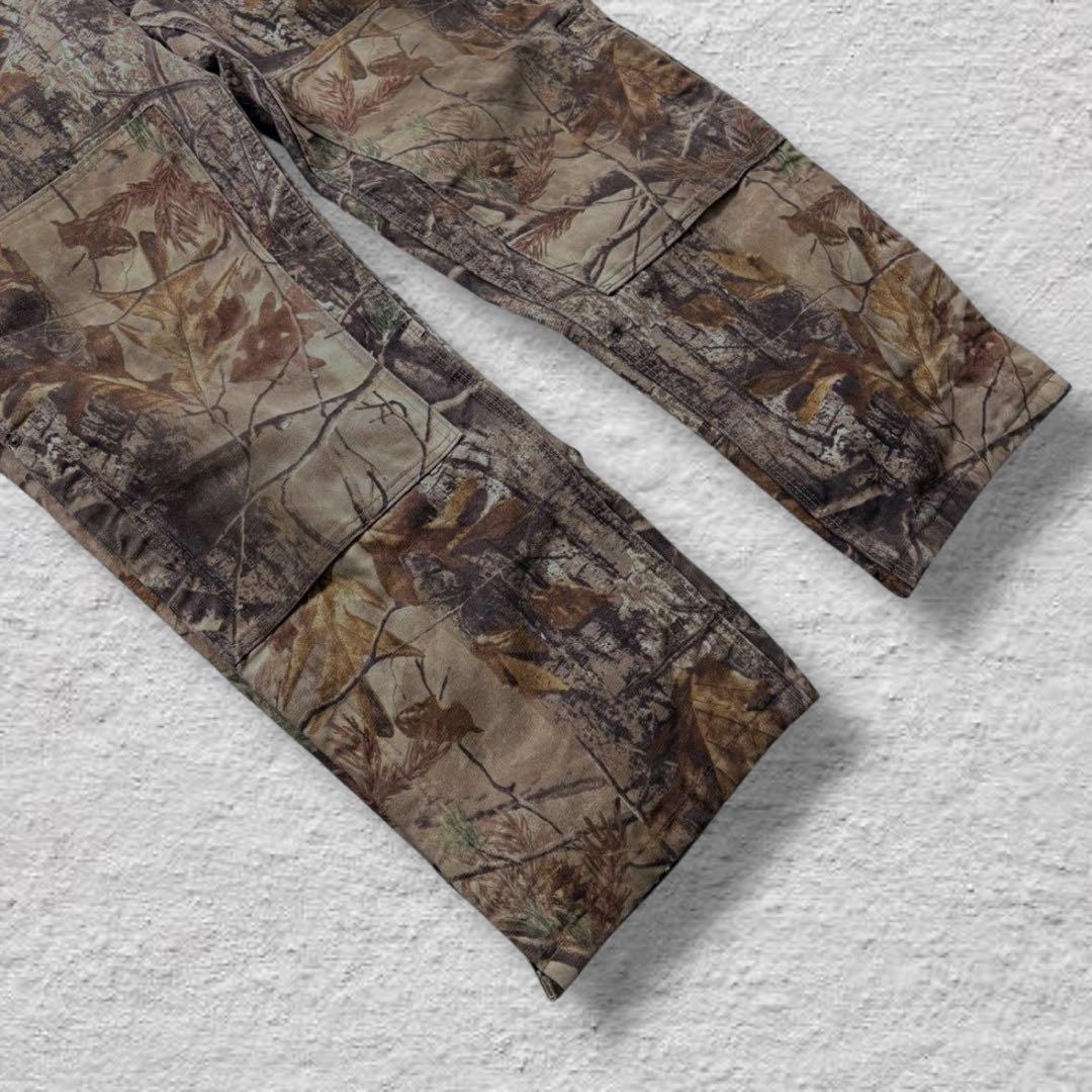 しんしんカーハートオーバーオールダブルニーリアルツリー90sダック地