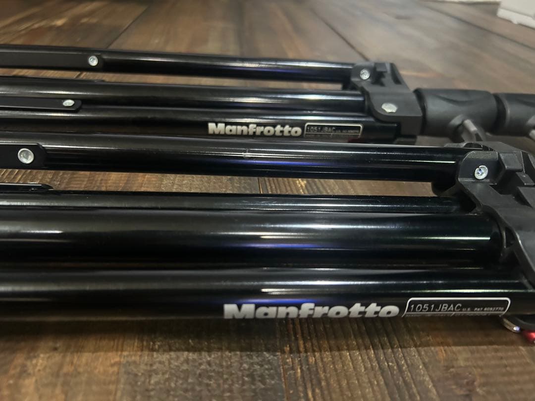 Manfrottoライトスタンド1051JBAC２セット スナップティルトヘッド