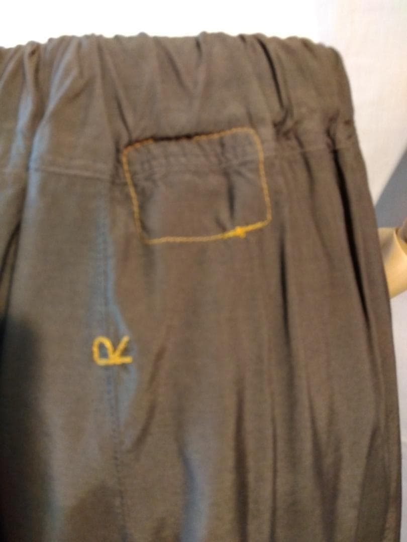 d*7様 【新品】45R　ロングスカート サイズフリー　ブラウン　両サイドにポケ