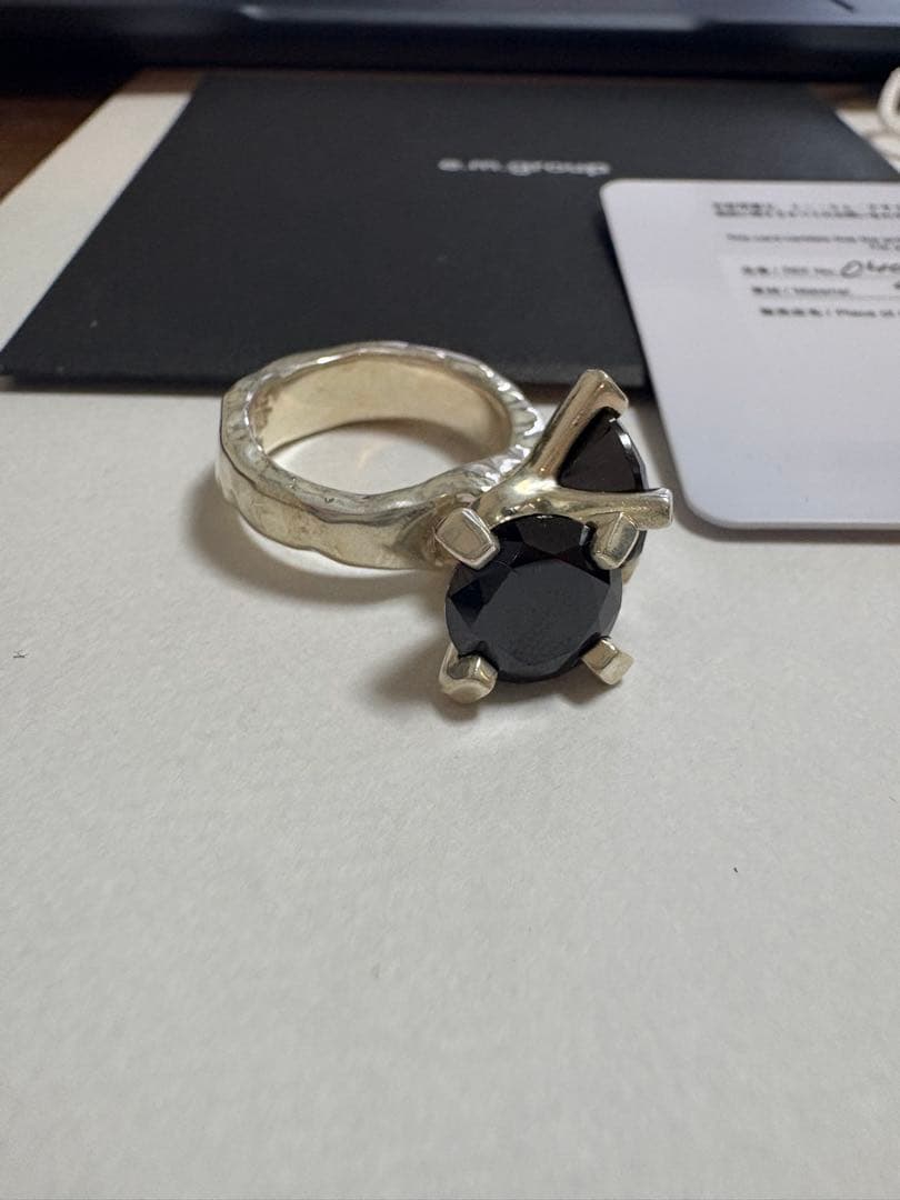 e.m. ジルコニアリング　ブラックジルコニア　15号