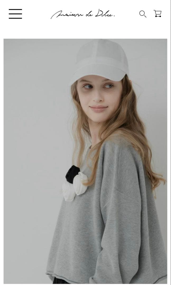 Maison de dolce. point cap ホワイト