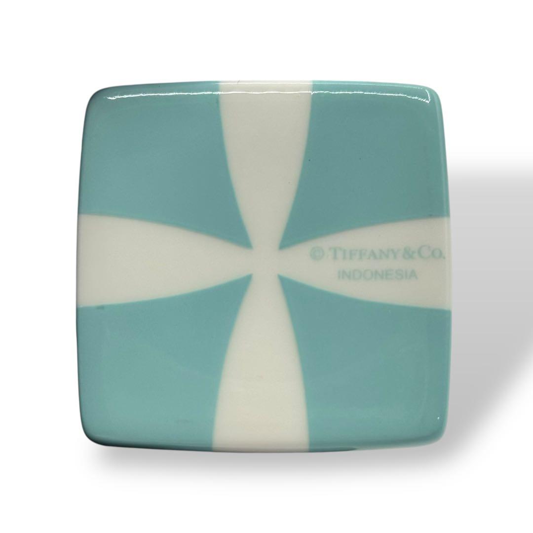 新品未使用　ティファニー　ミニブルーボウボックス　小物入れ　リボン　陶器