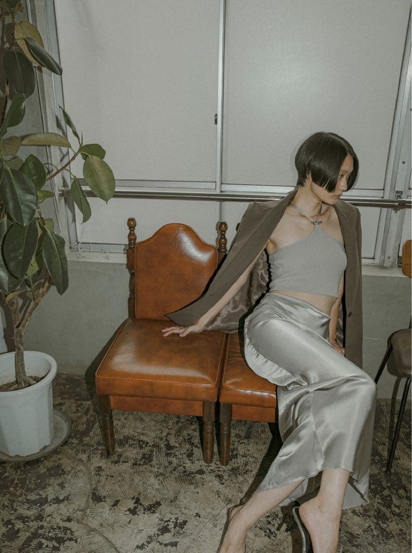 Geminitale ジェミニテール ホルターネックニットキャミソール