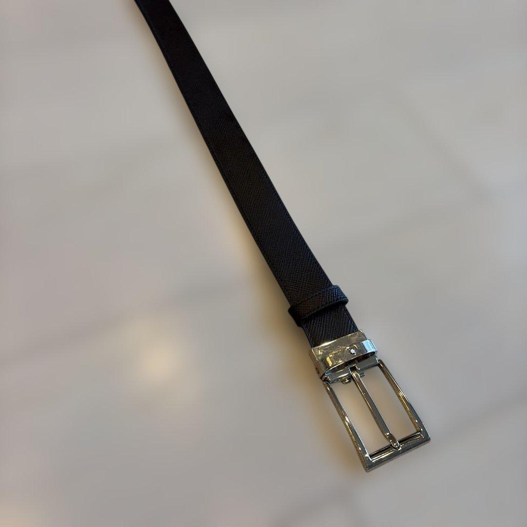 MONTBLANC(モンブラン)レザーベルト ブラック　ビジネスマン