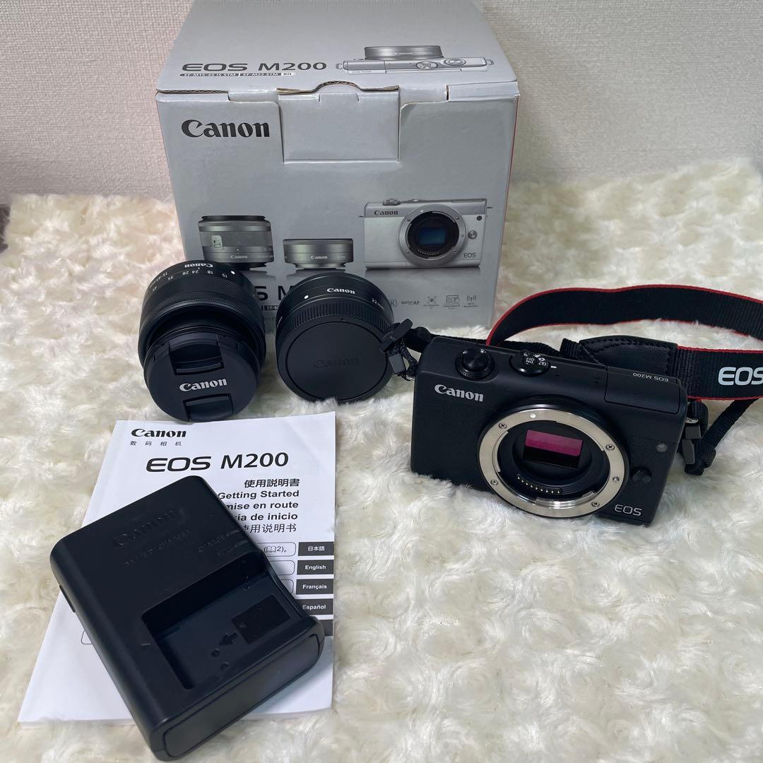 Canon EOS M200 ミラーレス一眼カメラ　美品