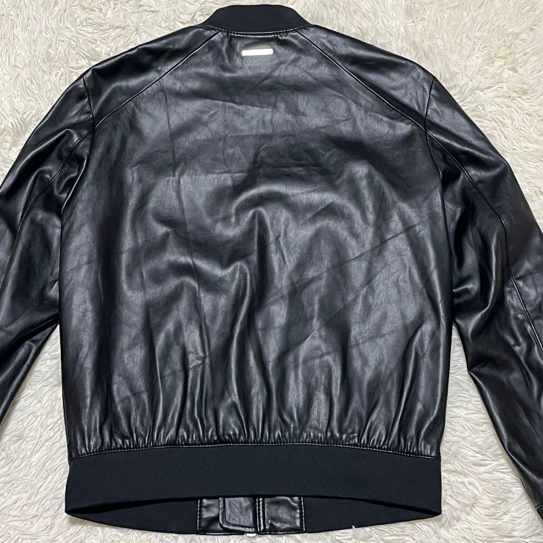 ✨未使用級✨ ARMANI EXCHANGE フェイクレザー ジャケット M