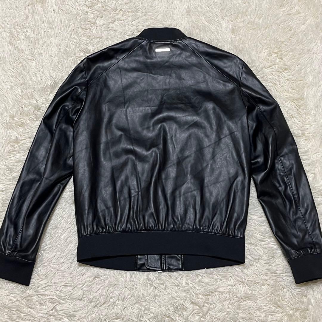✨未使用級✨ ARMANI EXCHANGE フェイクレザー ジャケット M