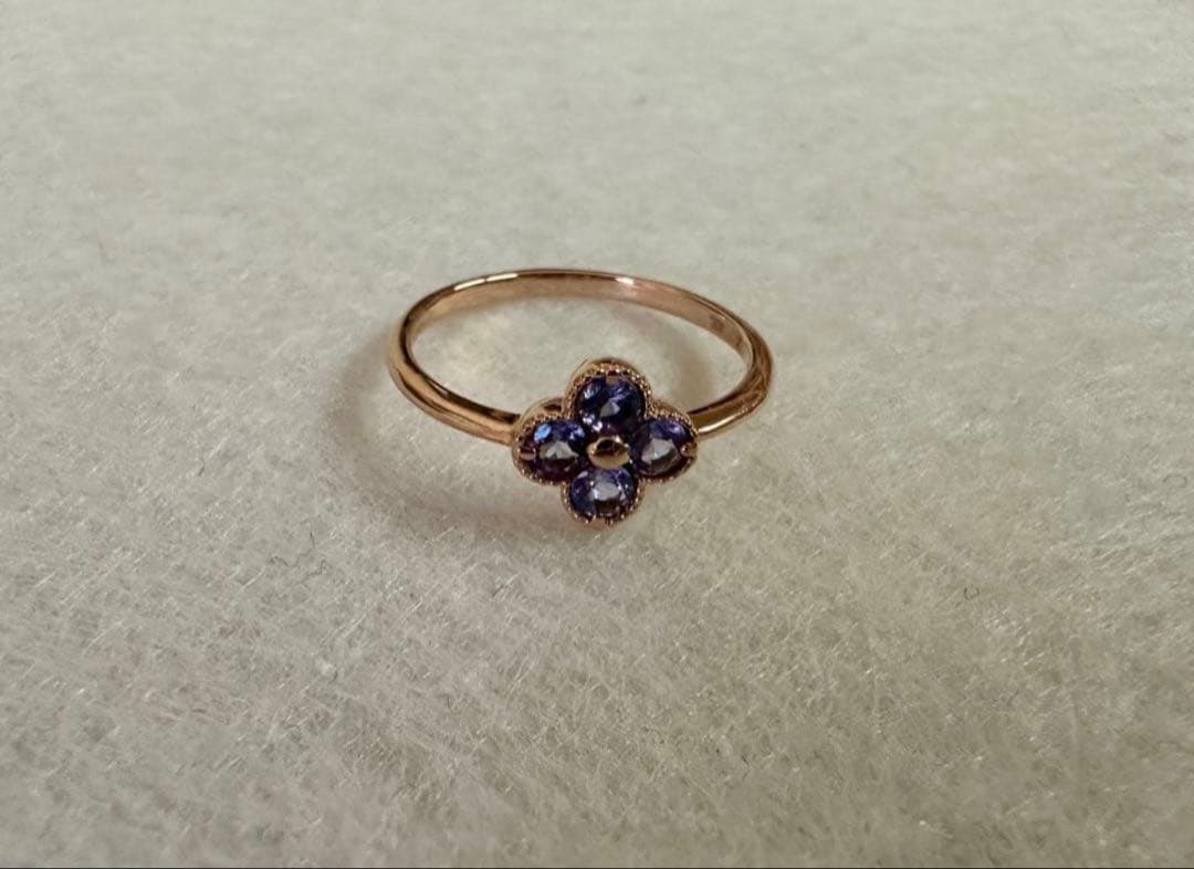 【美品】bizoux K18 アナイス タンザナイト(ラベンダーカラー)