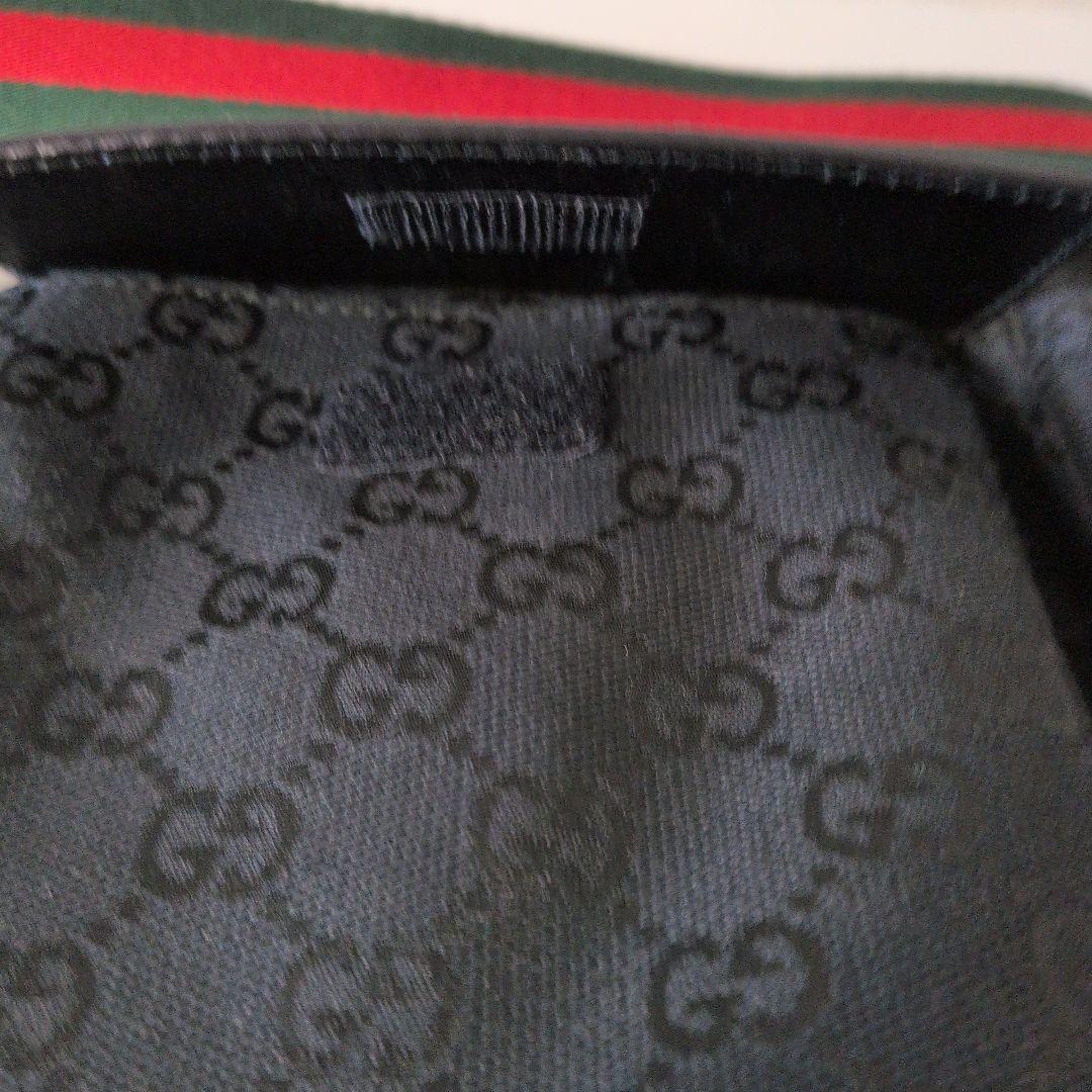 GUCCI グッチ GGキャンバス ウエストポーチ ブラック