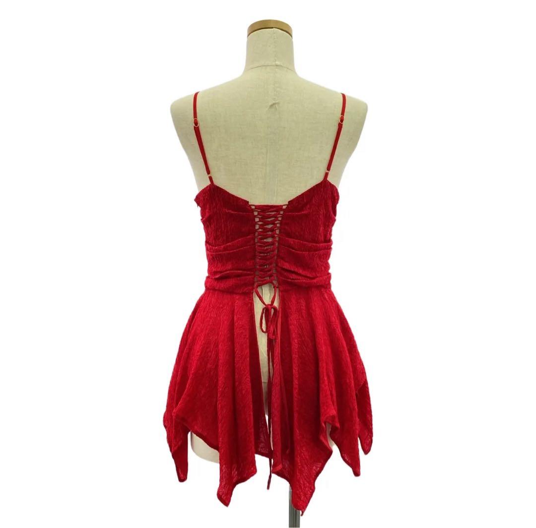 トップス FETICO BOTANICAL JACQUARD CUTOUT CAMI