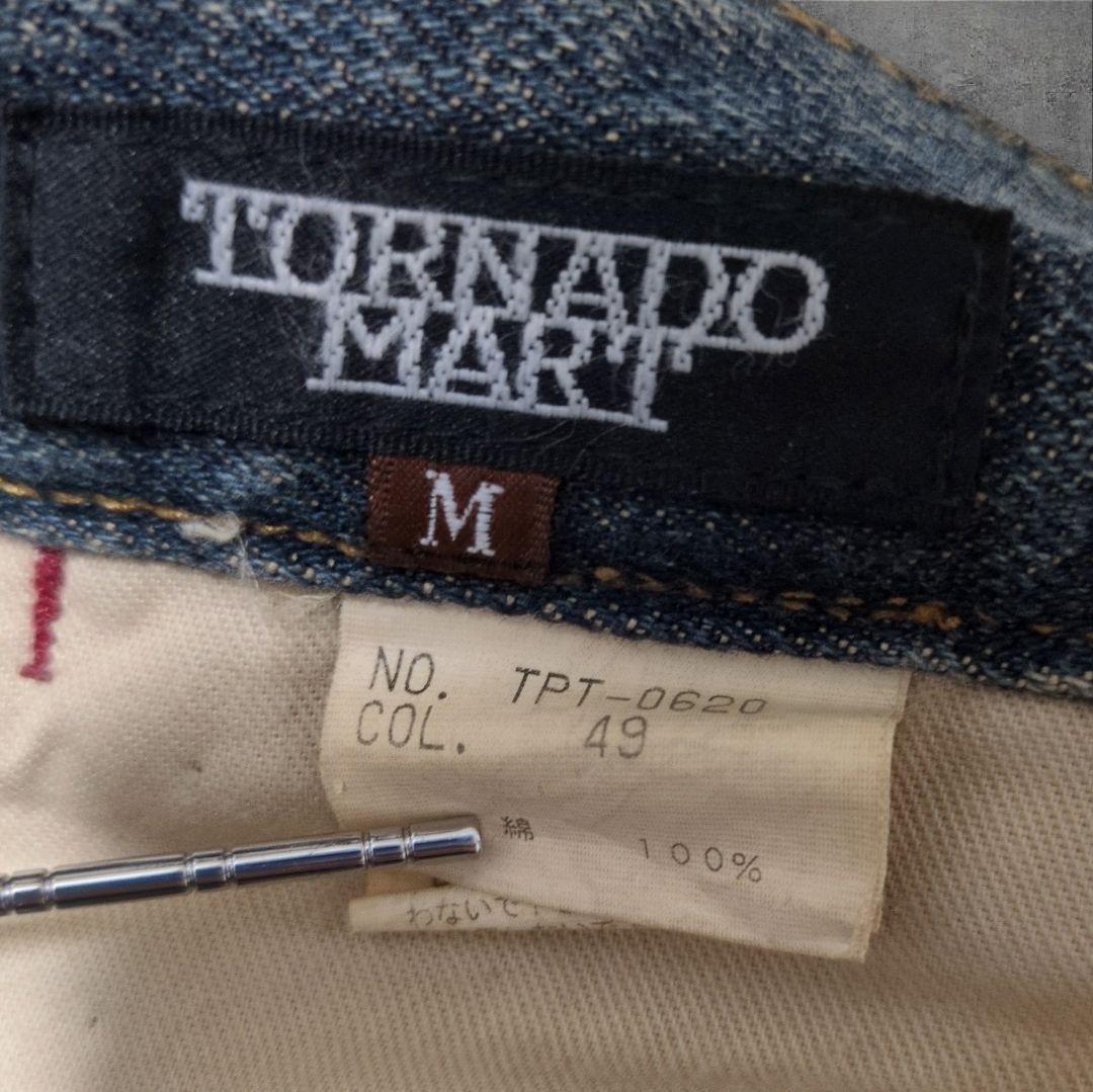 トルネードマート 鬼ヒゲ 稲妻 フレアデニム y2k ブーツカット 00s