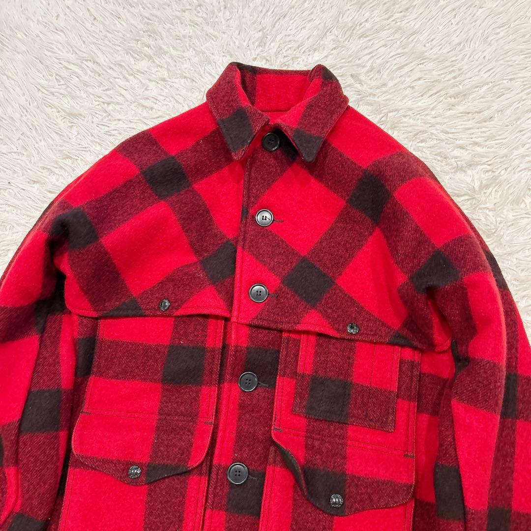 美品　USA製　フィルソン　ダブルマッキーノ　クルーザージャケット　チェック