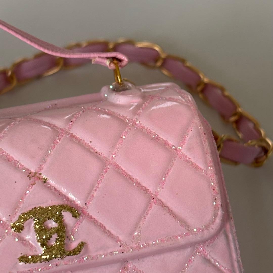 アスティエ クリスマス オーナメント バッグ ピンク