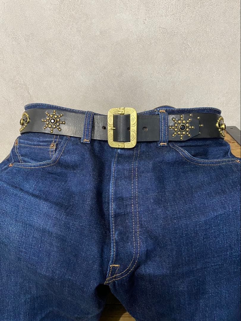 011 boss フォロー割 W34 スタッズ ベルト