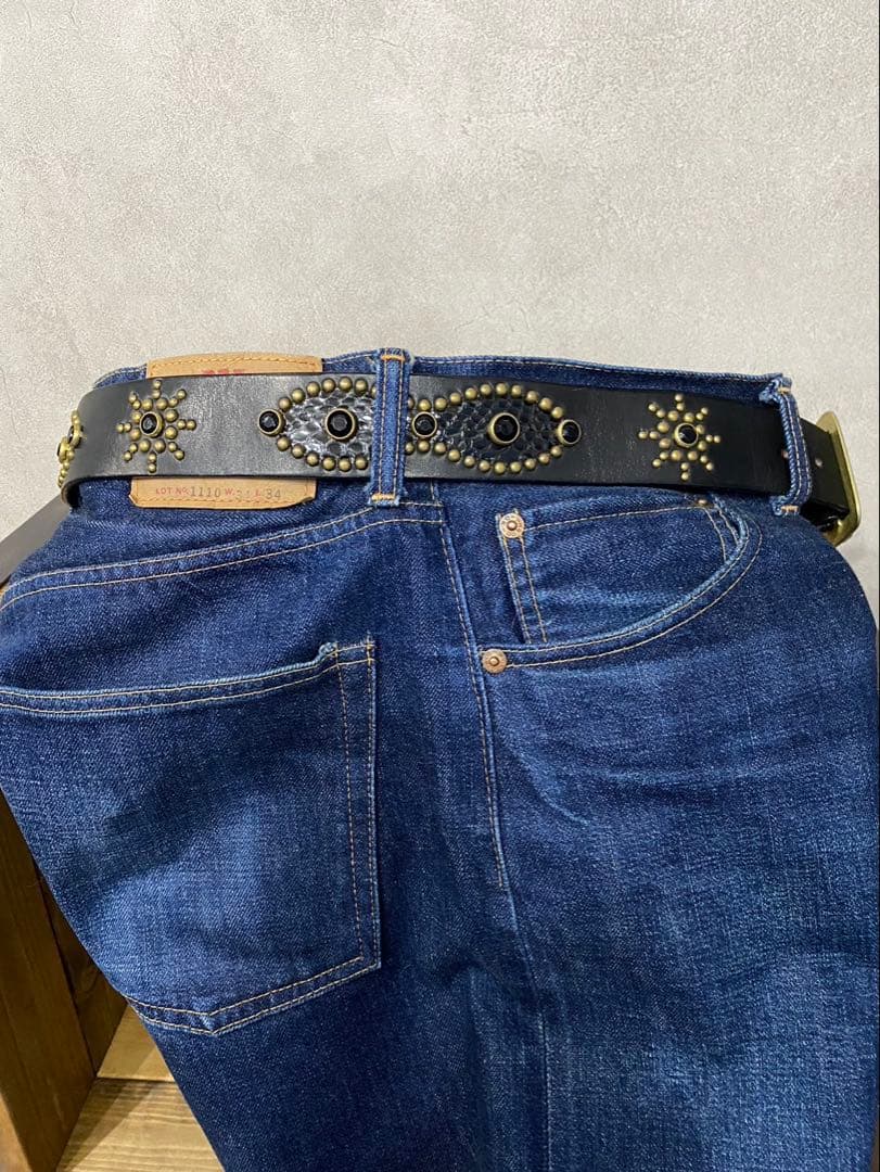 011 boss フォロー割 W34 スタッズ ベルト