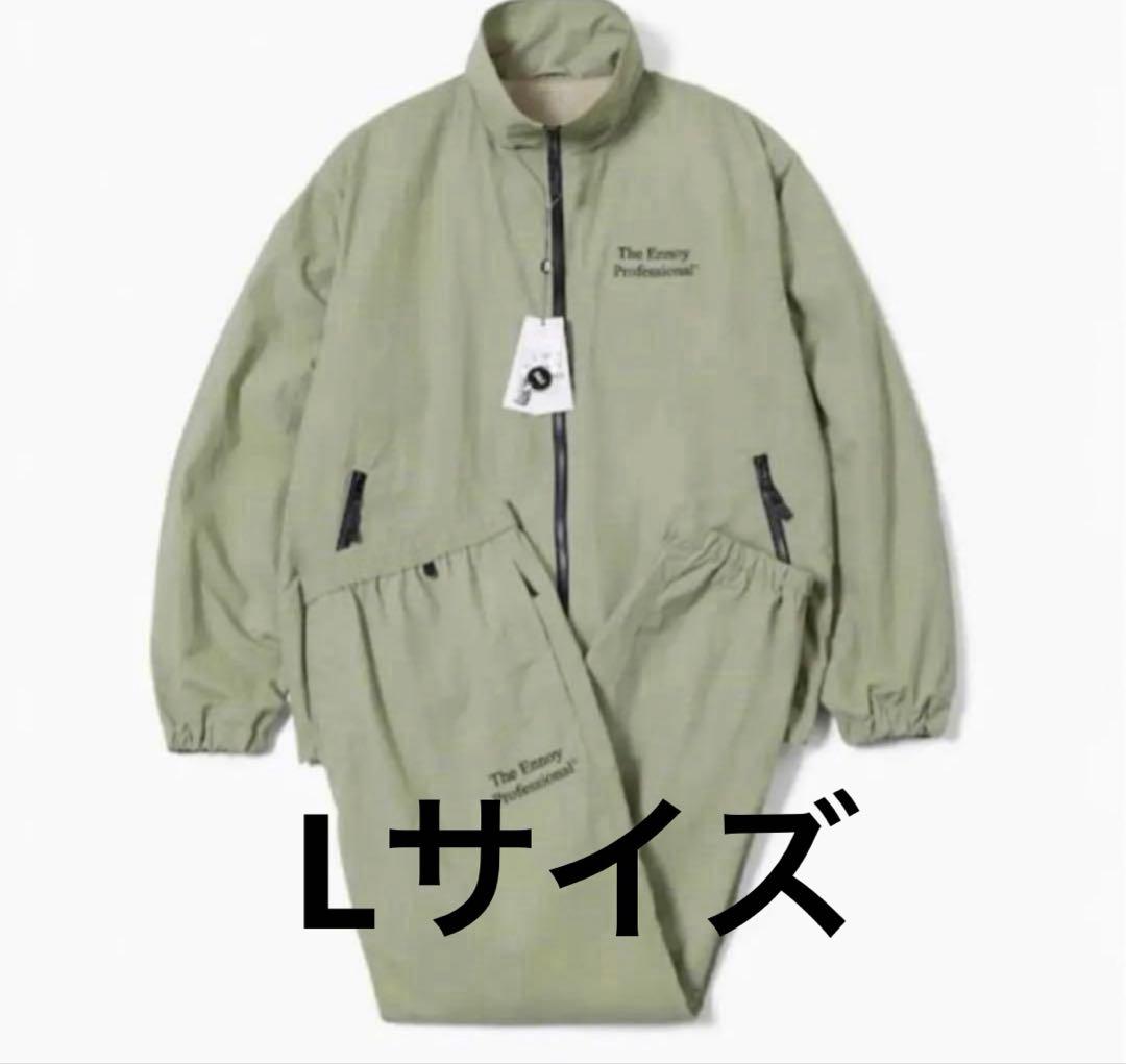 ENNOY エンノイ ナイロン セットアップ Lサイズ　Sage シャカシャカ