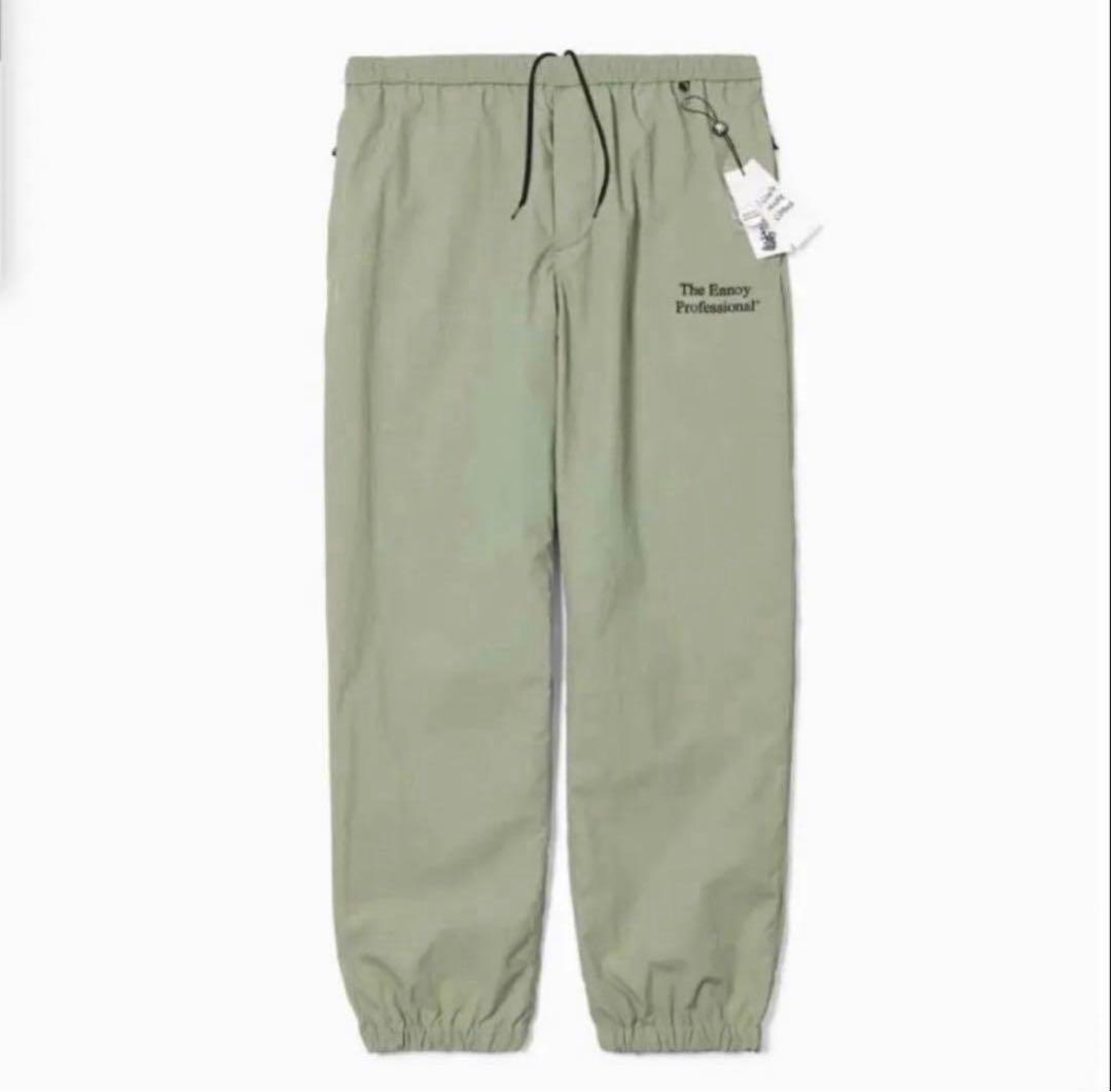 ENNOY エンノイ ナイロン セットアップ Lサイズ　Sage シャカシャカ