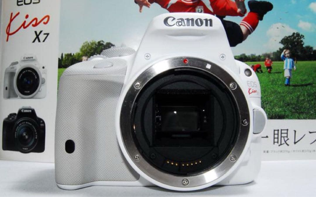 美品 Canon kiss x7☆希少ホワイト☆スマホに転送☆高性能レンズ！