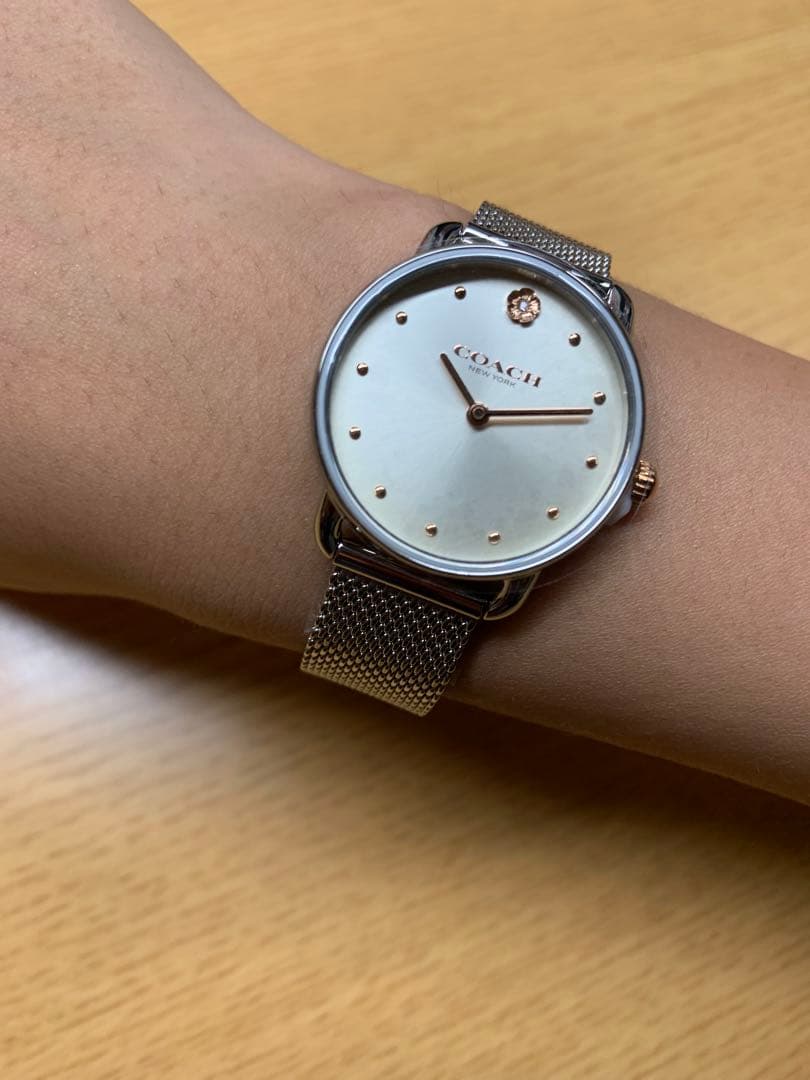 ★夢★ 【COACH】エリオット 28mm サンレイ メッシュベルト