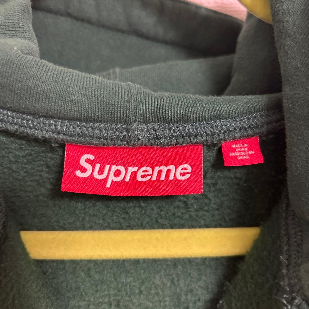 【即購入可！】Supreme ダークグリーン フード付きパーカー