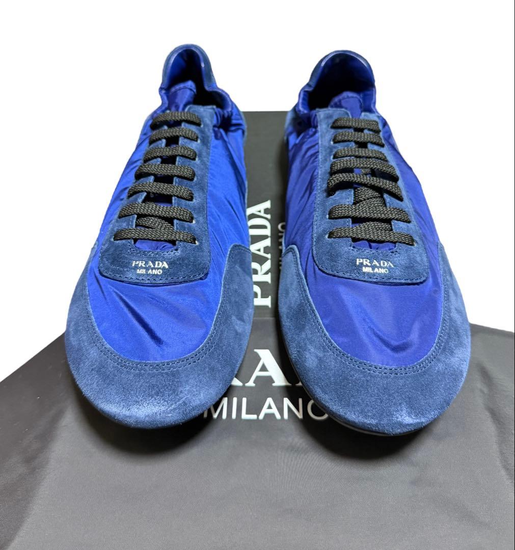 PRADA 25SSコラプス Re-Nylon エラスティックス スニーカー