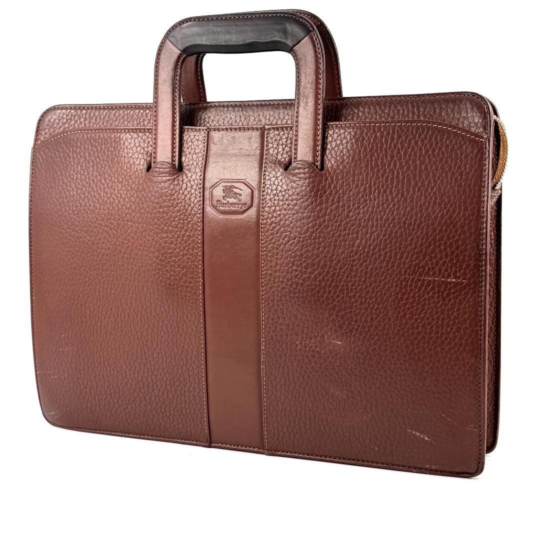 Burberry　レザー　ビジネスバッグ　ブリーフケース　バーバリー