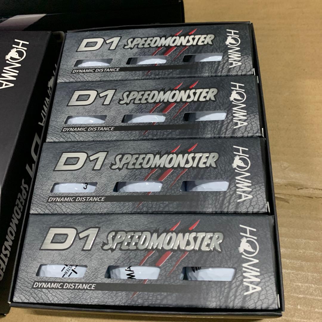 新品HONMA ゴルフボール D1 SPEED MONSTER 12個5ダース