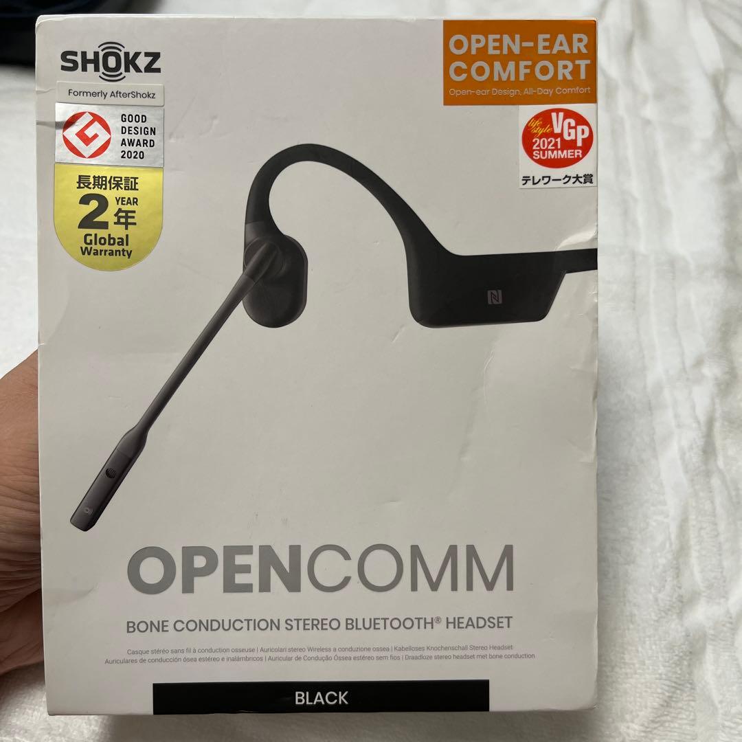 タ*カ様 SHOKZ OPENCOMM 骨伝導イヤホン ブラック