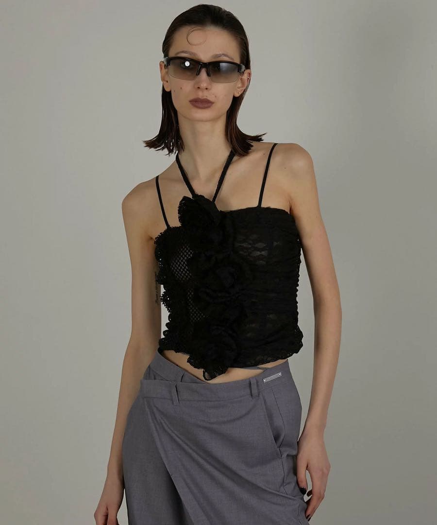 prankproject メッシュローズチューブトップ