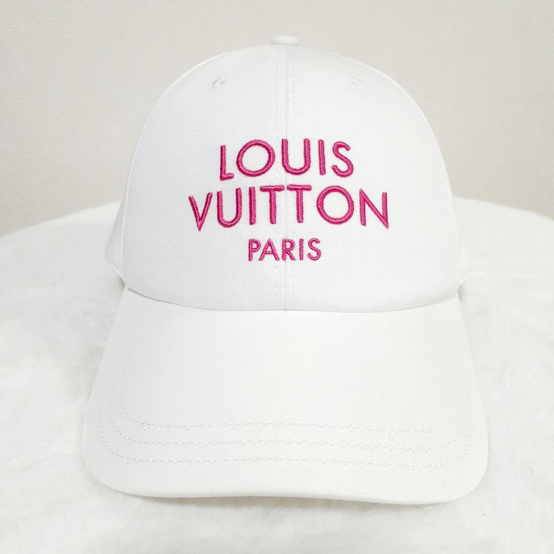 美品⭐️ルイヴィトン キャップ マイ LV パリ コットン ブロン ゴールド金具