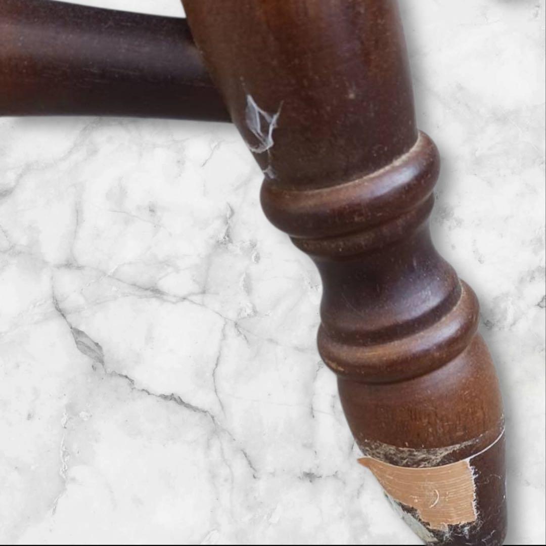 ④キツツキマーク 木製チェア 飛騨家具 レトロ