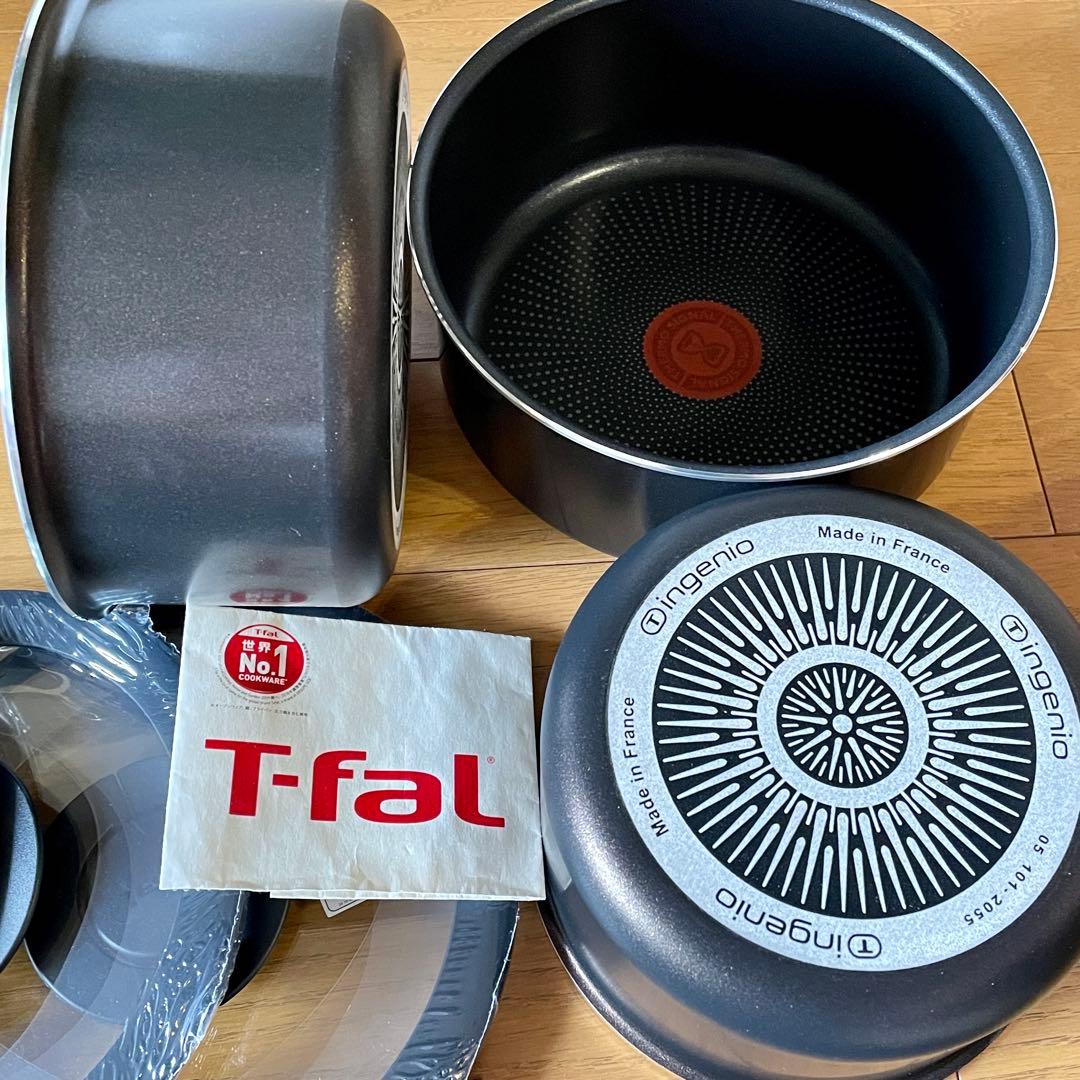 【特別セット】t-fal フレンチ　ソースパン　取っ手付きガス火専用　6点セット