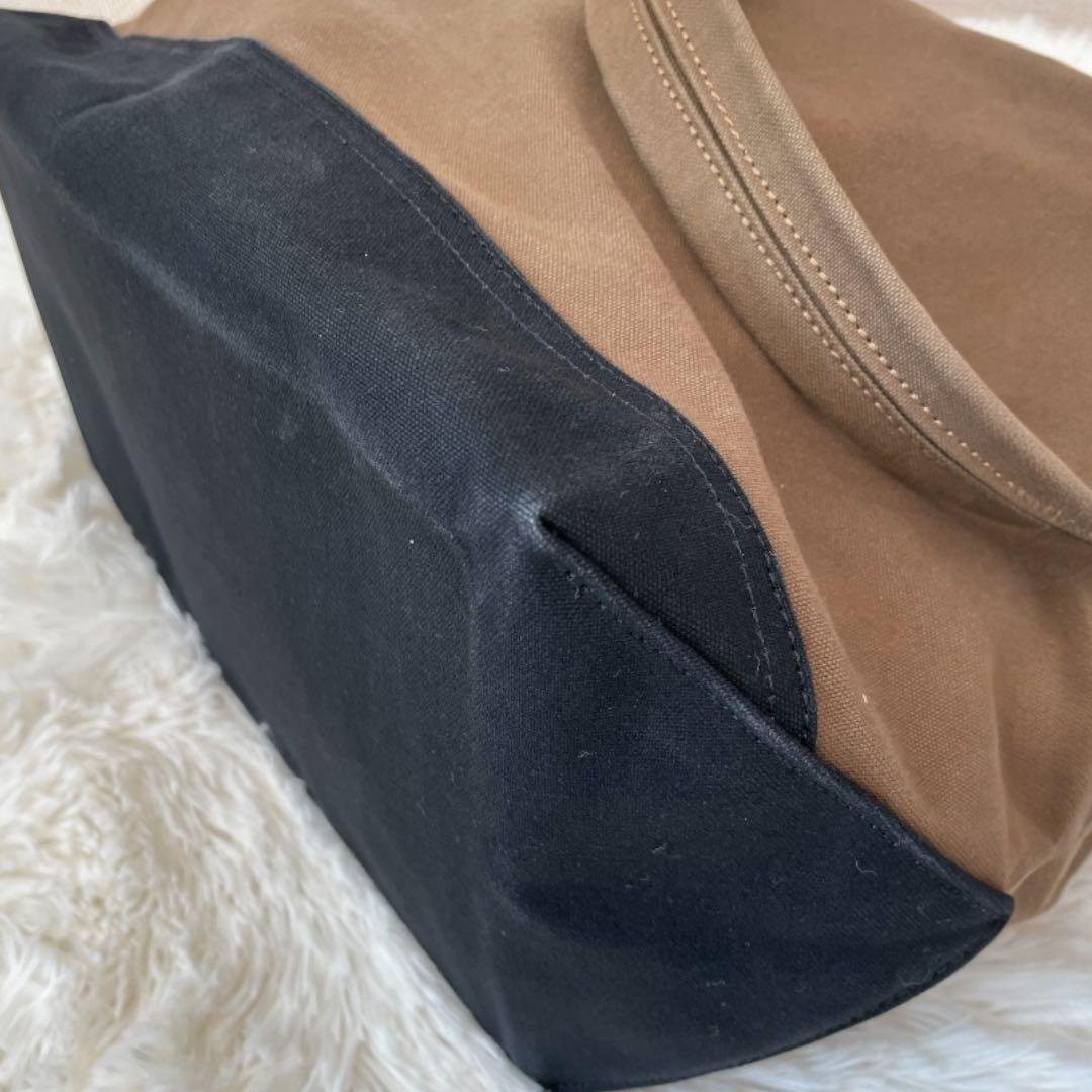 Lost Control キャンバストートバッグ 2way ブラウン