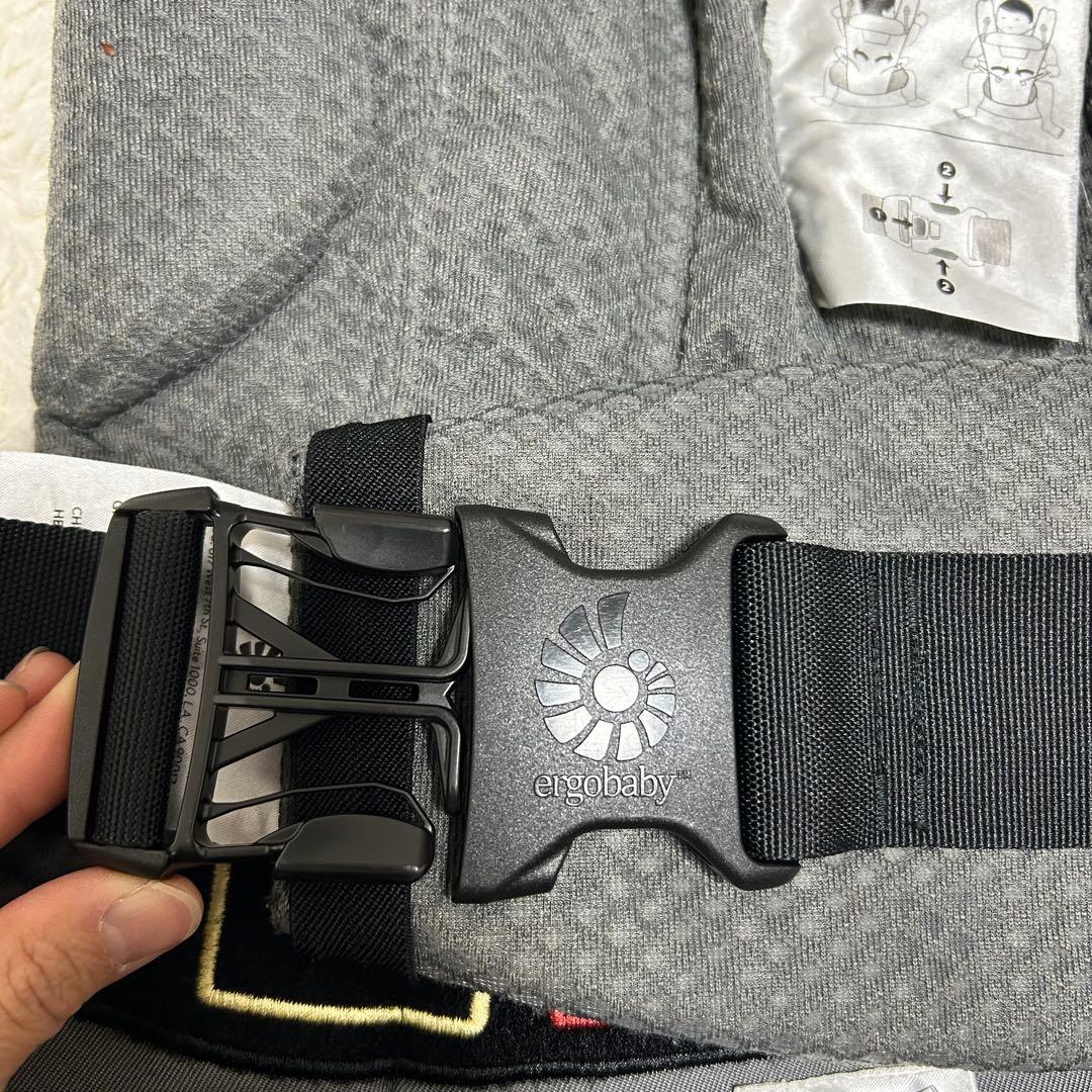 美品】国内正規品 エルゴベビー オムニブリーズ エアメッシュ グラファイトグレー