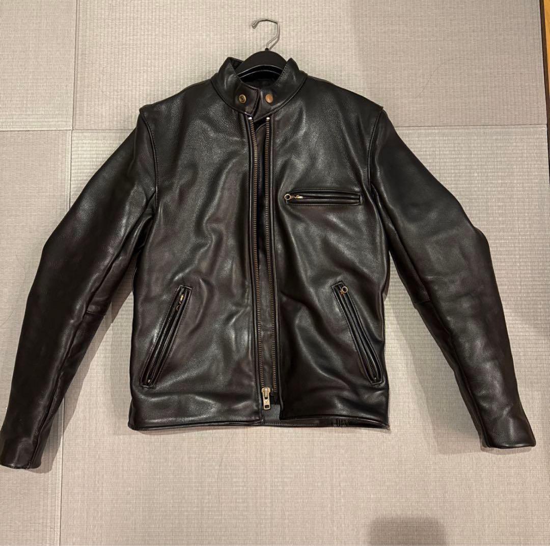 vanson leathers シングルライダースジャケット 36 ブラック