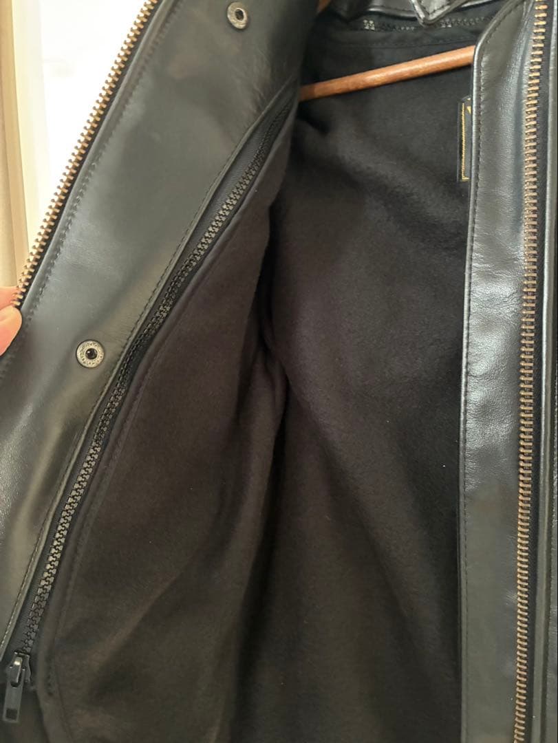 vanson leathers シングルライダースジャケット 36 ブラック