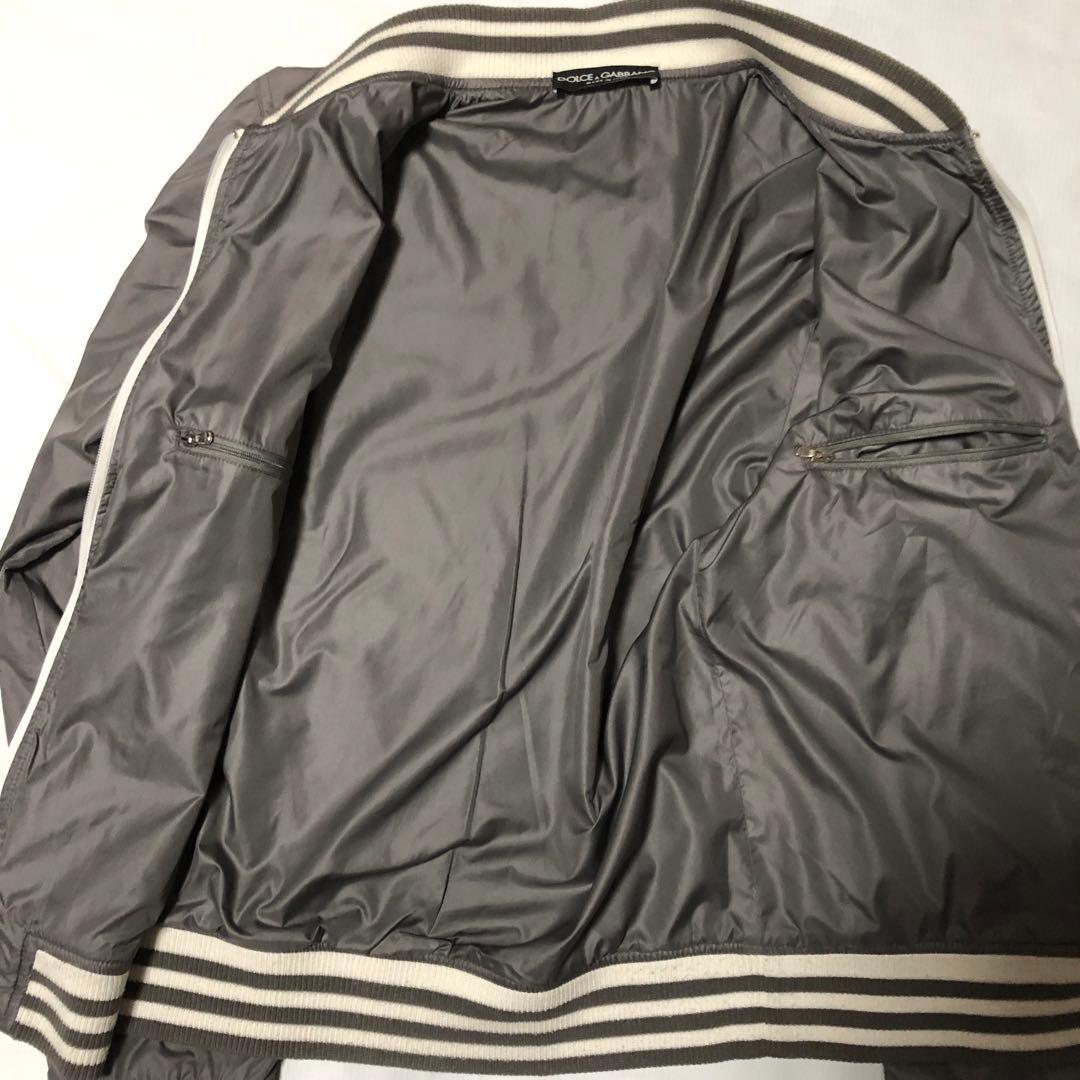00s DOLCE&GABBANA ジップ ナイロンジャケット グレー