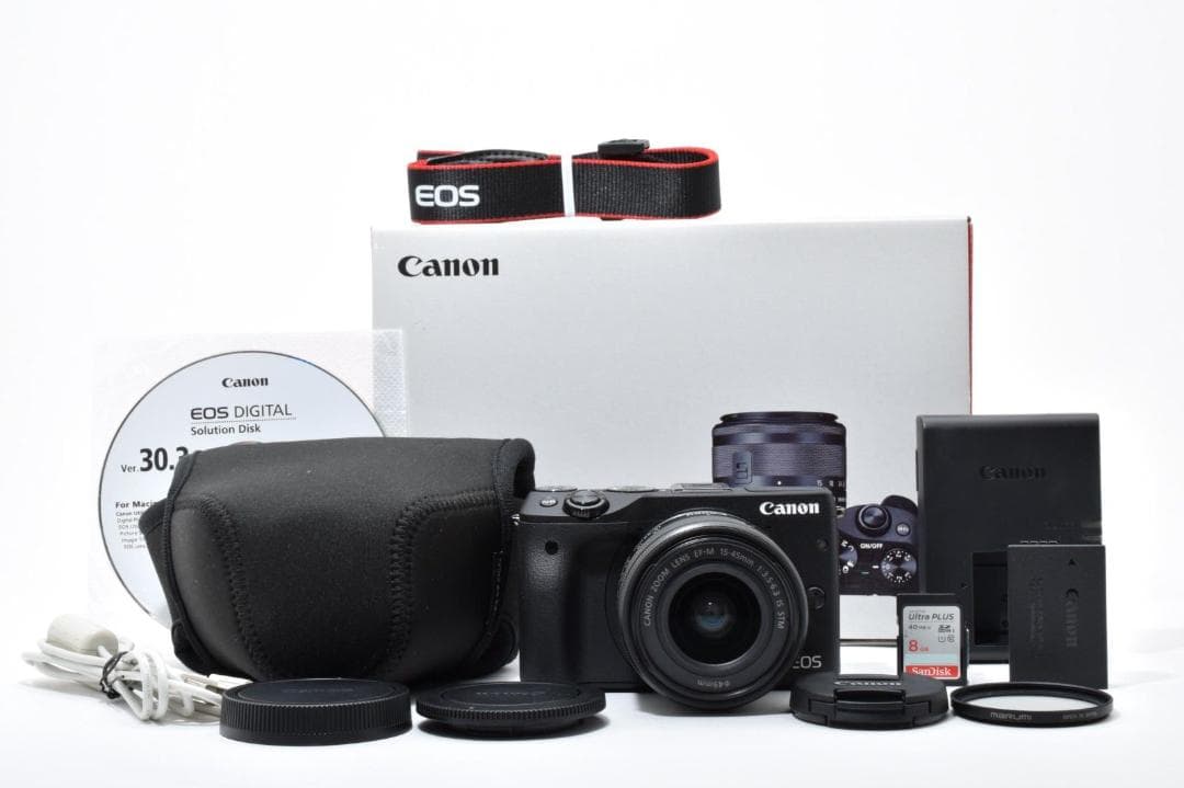 美品 Canon EOS M3 レンズキット★WiFi搭載&高画質タッチパネル★