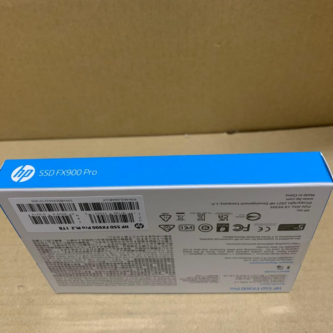 新品未開封　HP FX900 Pro NVMe Gen 4 SSD 1TB