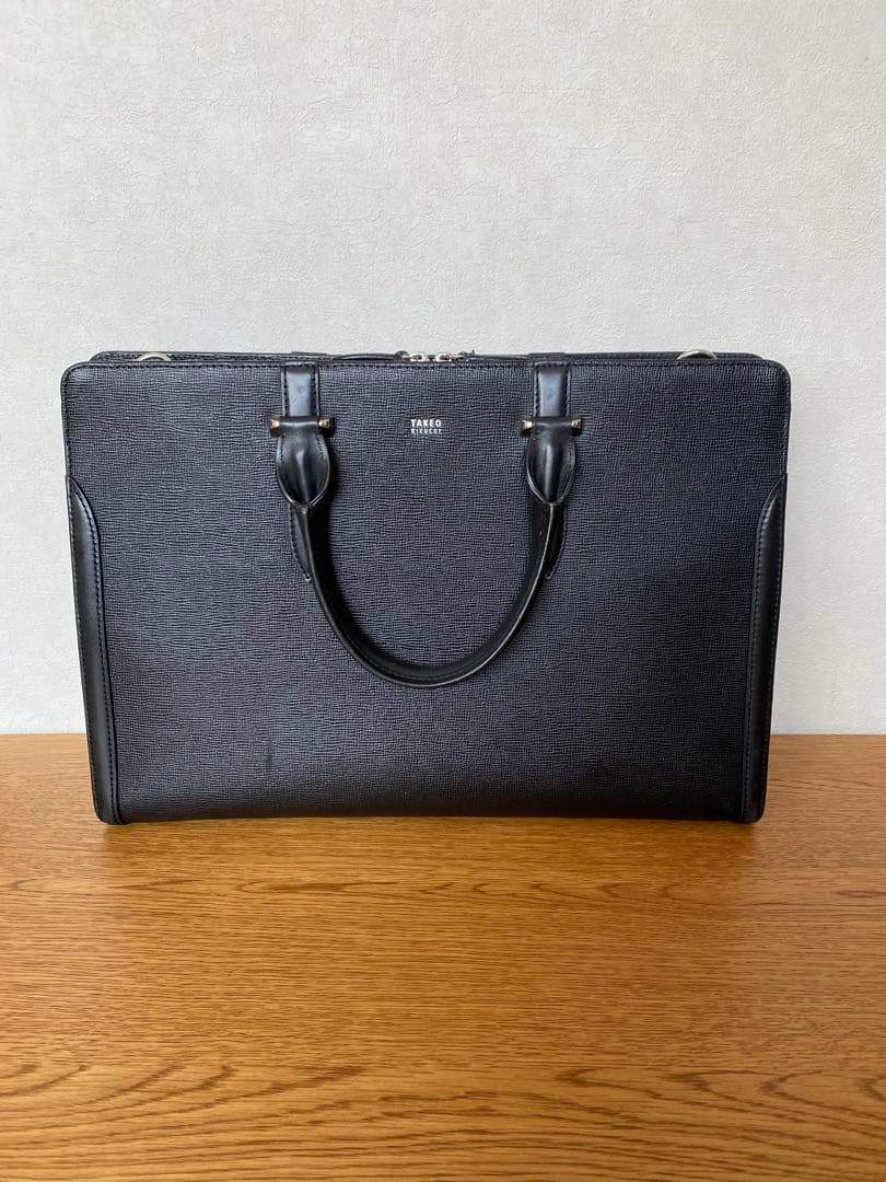 TAKEO KIKUCHI タケオキクチ ビジネスバッグ　ブリーフケース　黒