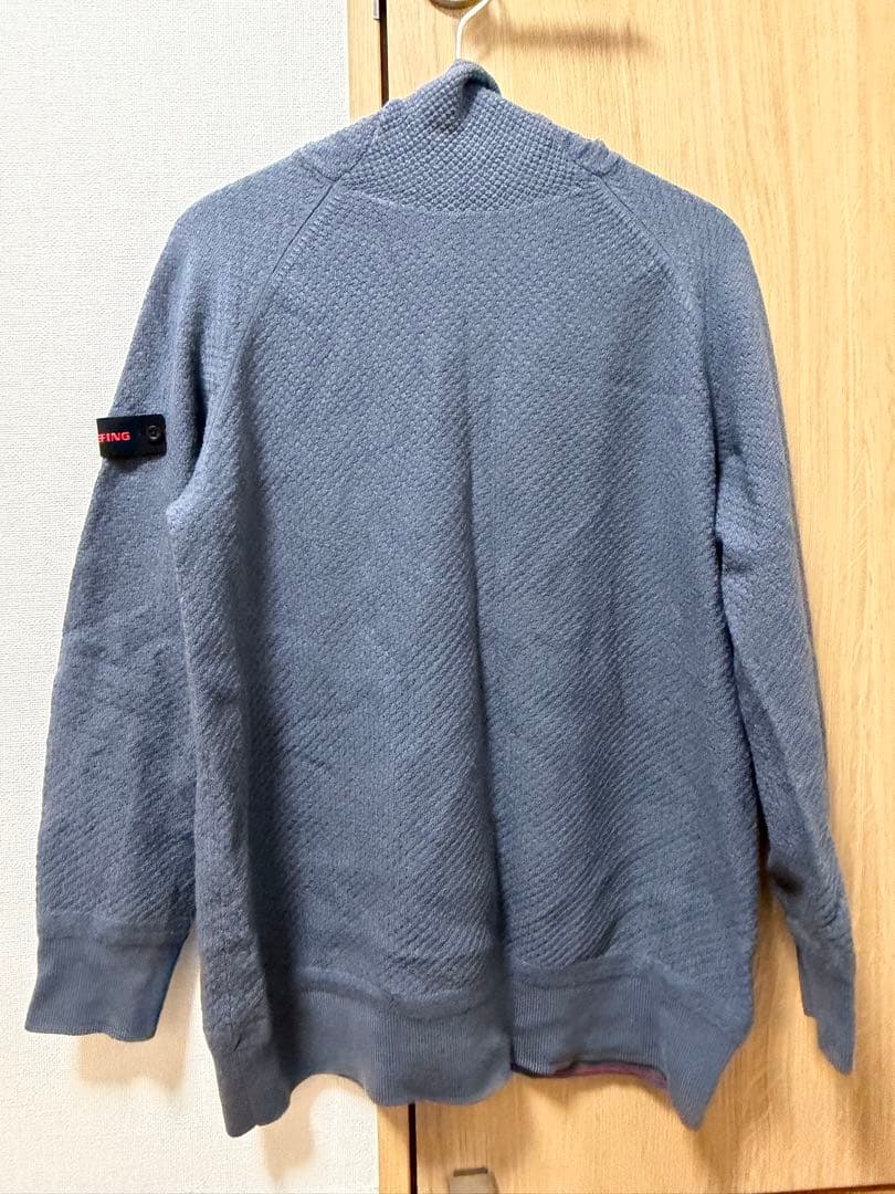 ブリーフィング　ニットパーカー　グレー