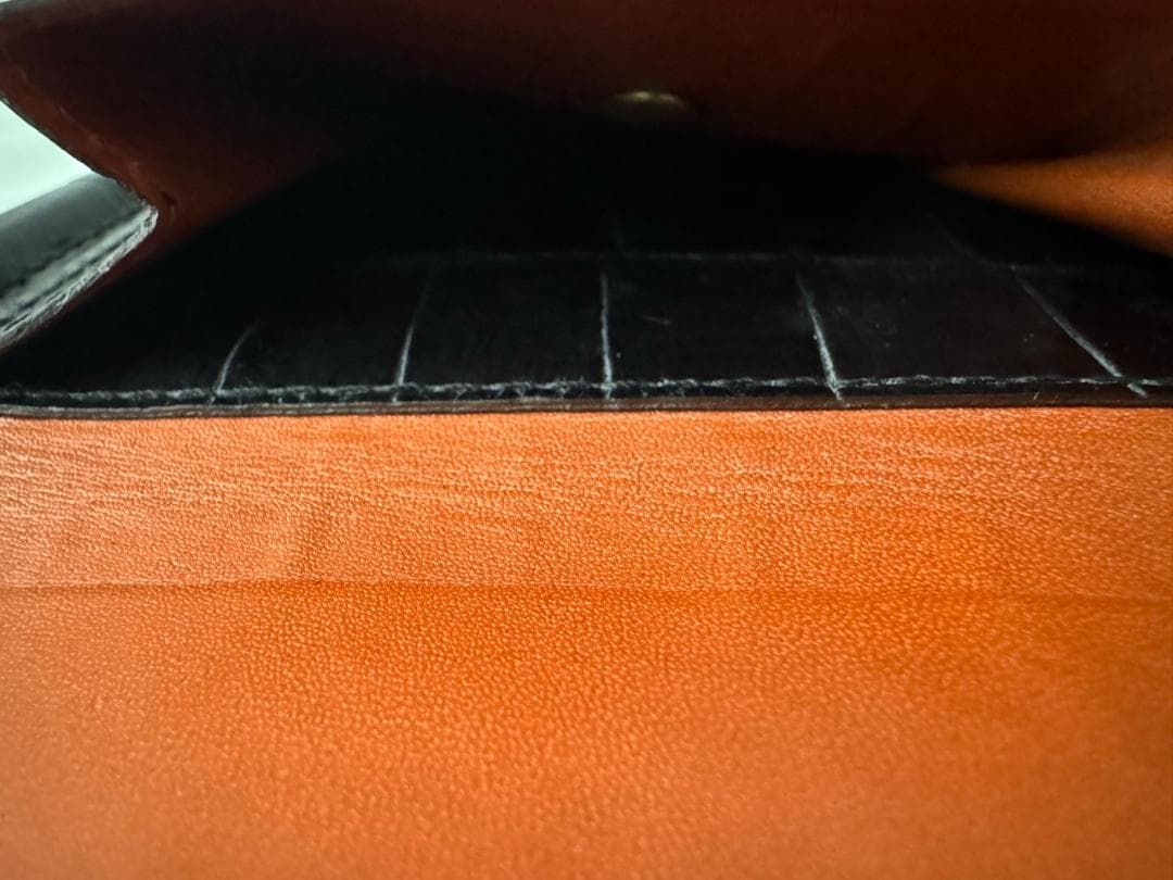 Felisi　915/2/SA　マネークリップ　クロコ型押しレザー　ブラック/黒