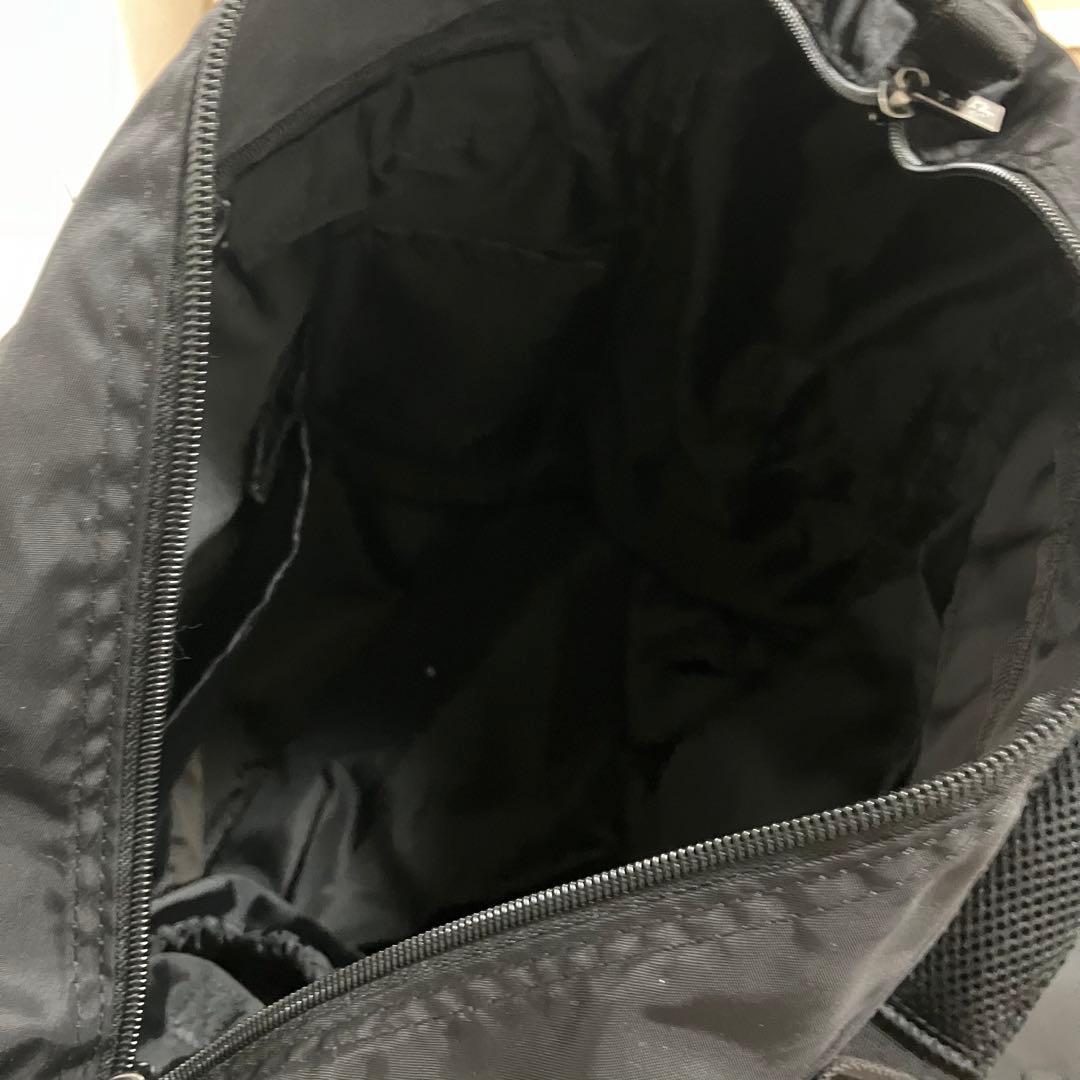 極美品 agnès b. 黒 ナイロン製 マザーズバッグ リュック 定価1.9万