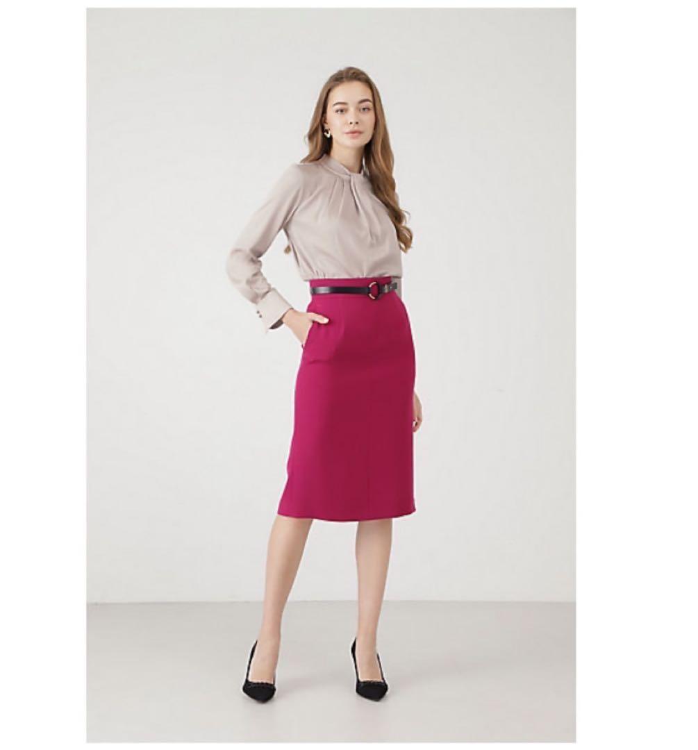 【ピンキーアンドダイアン】ドレープブラウス　ベージュ　38